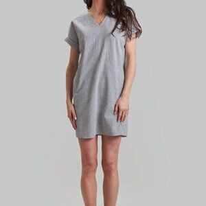 NWT TAN Check Lexie Short Sleeve Dress Size M by Peace of Cloth NYC